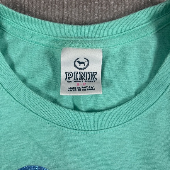 Teal T-Shirt with Blue 'LOVE' Graphic 1255 - Picture 3 of 5